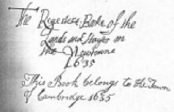 Register Book title page
